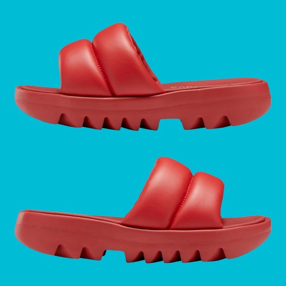 Reebok Cardi B Slide Sandals HP2219 Mars Red Women's - Picture 1 of 9